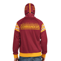 Washington Commanders Pro Player Helmet Full-Zip Hooded Track Jacket Burgundy/Gold