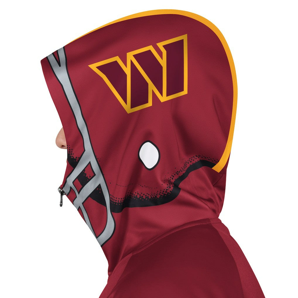 Washington Commanders Pro Player Helmet Full-Zip Hooded Track Jacket Burgundy/Gold