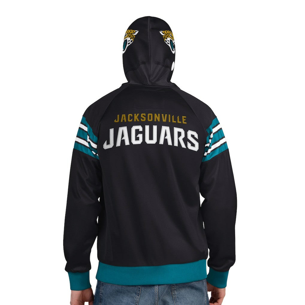 Jacksonville Jaguars Pro Player Helmet Full-Zip Hooded Track Jacket Black/Teal