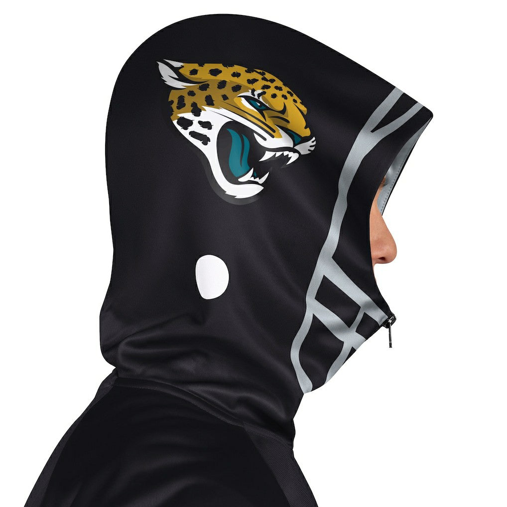 Jacksonville Jaguars Pro Player Helmet Full-Zip Hooded Track Jacket Black/Teal