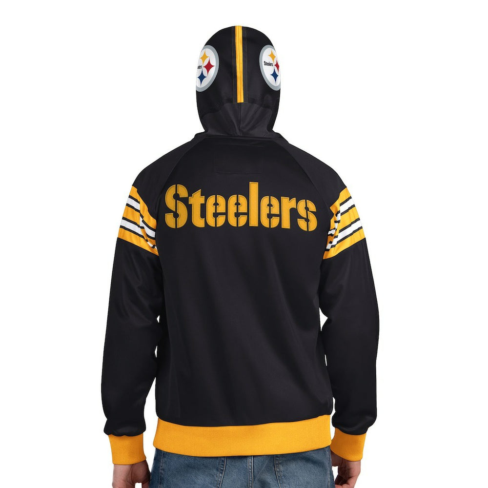 Pittsburgh Steelers Pro Player Helmet Full-Zip Hooded Track Jacket Black/Gold
