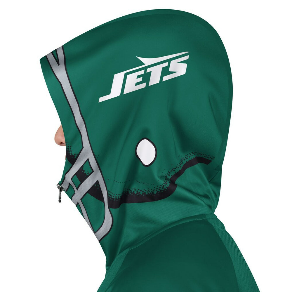 New York Jets Pro Player Helmet Full-Zip Hooded Track Jacket Green/Black