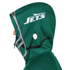 New York Jets Pro Player Helmet Full-Zip Hooded Track Jacket Green/Black