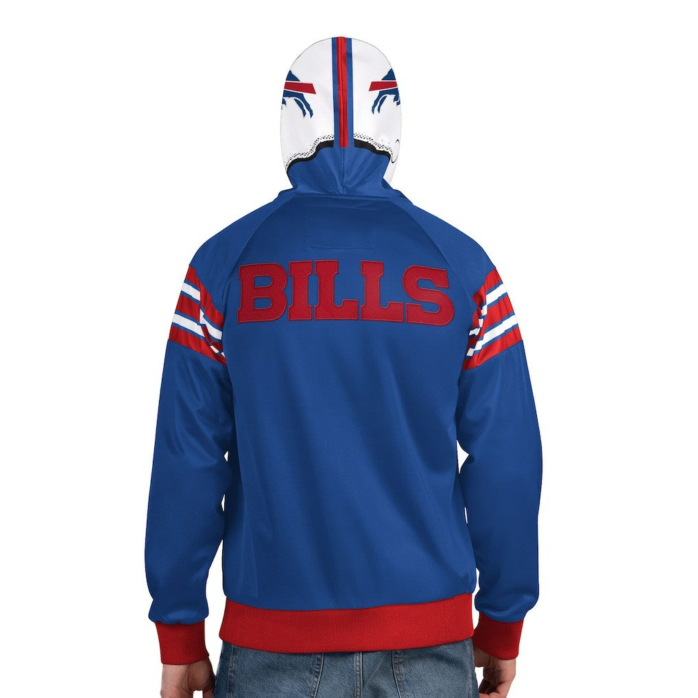 Buffalo Bills Pro Player Helmet Full-Zip Hooded Track Jacket Royal/White