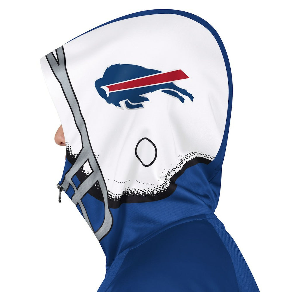 Buffalo Bills Pro Player Helmet Full-Zip Hooded Track Jacket Royal/White