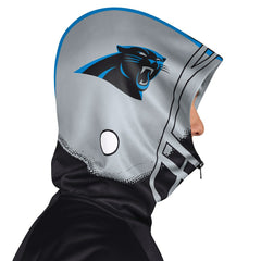 Carolina Panthers Pro Player Helmet Full-Zip Hooded Track Jacket Black/Silver