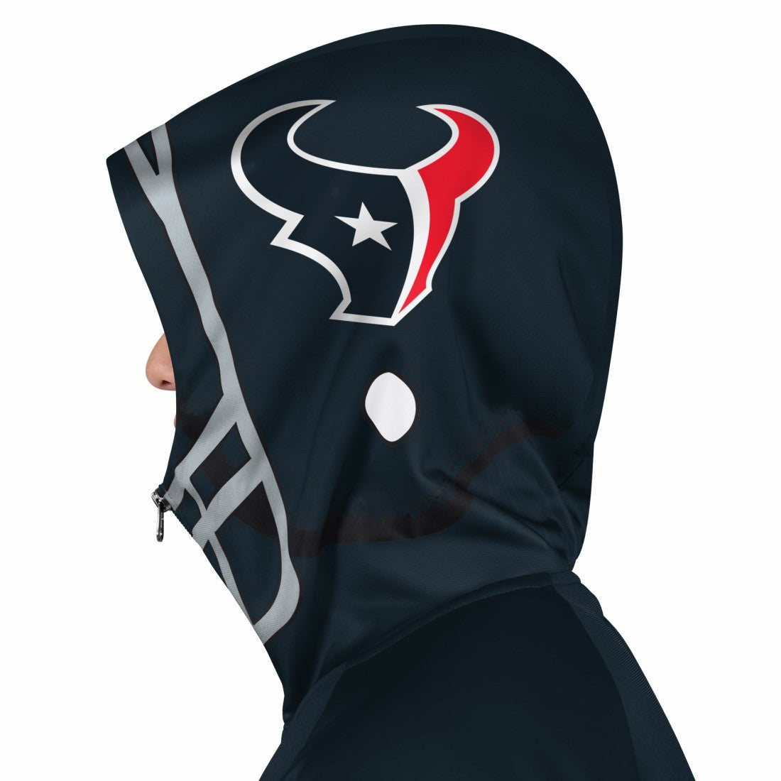 Houston Texans Pro Player Helmet Full-Zip Hooded Track Jacket Navy/Red