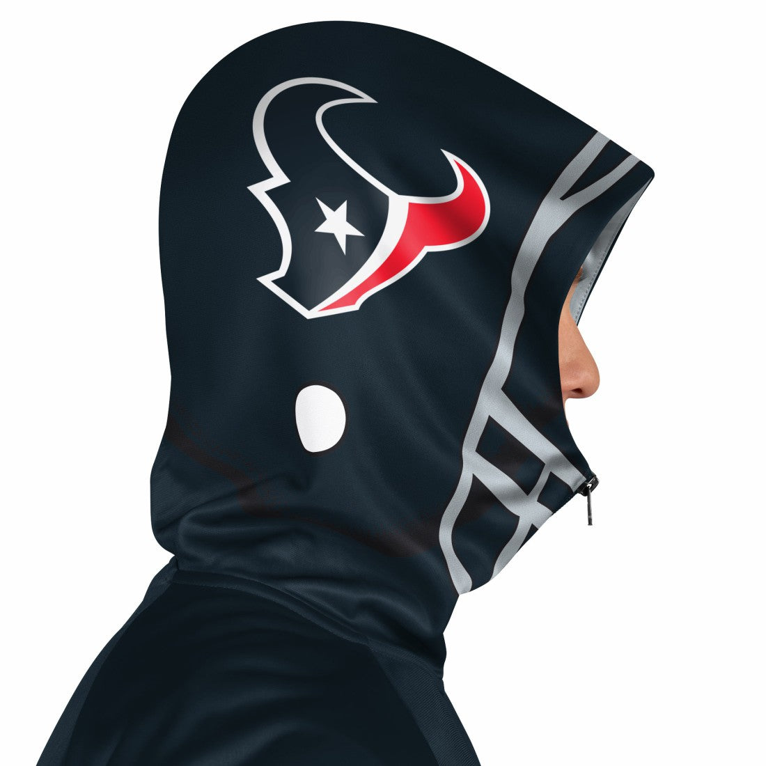 Houston Texans Pro Player Helmet Full-Zip Hooded Track Jacket Navy/Red
