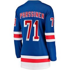 NHL Juuso Parssinen New York Rangers Fanatics Women's Home Breakaway Player Jersey - Blue