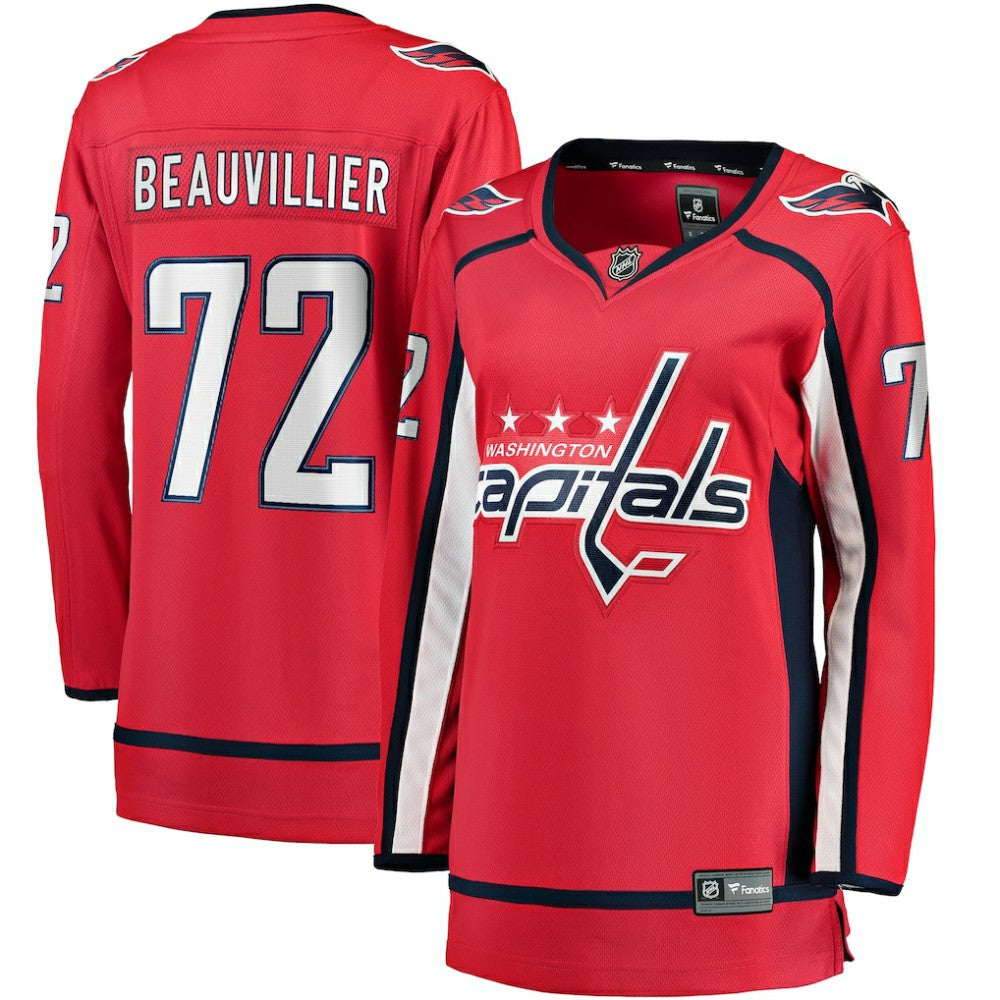 NHL Anthony Beauvillier Washington Capitals Fanatics Women's Home Breakaway Player Jersey - Red