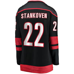 NHL Logan Stankoven Carolina Hurricanes Fanatics Women's Home Breakaway Player Jersey - Black