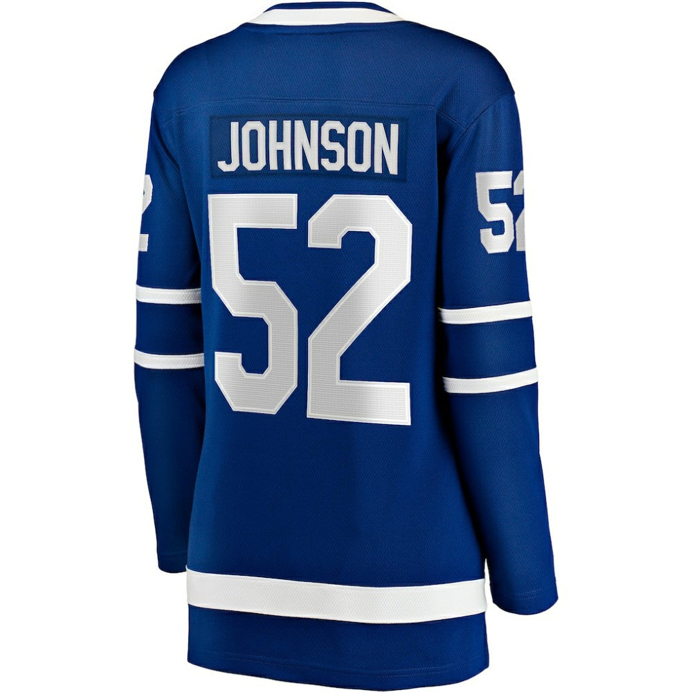 NHL Reese Johnson Toronto Maple Leafs Fanatics Women's Home Breakaway Player Jersey - Blue