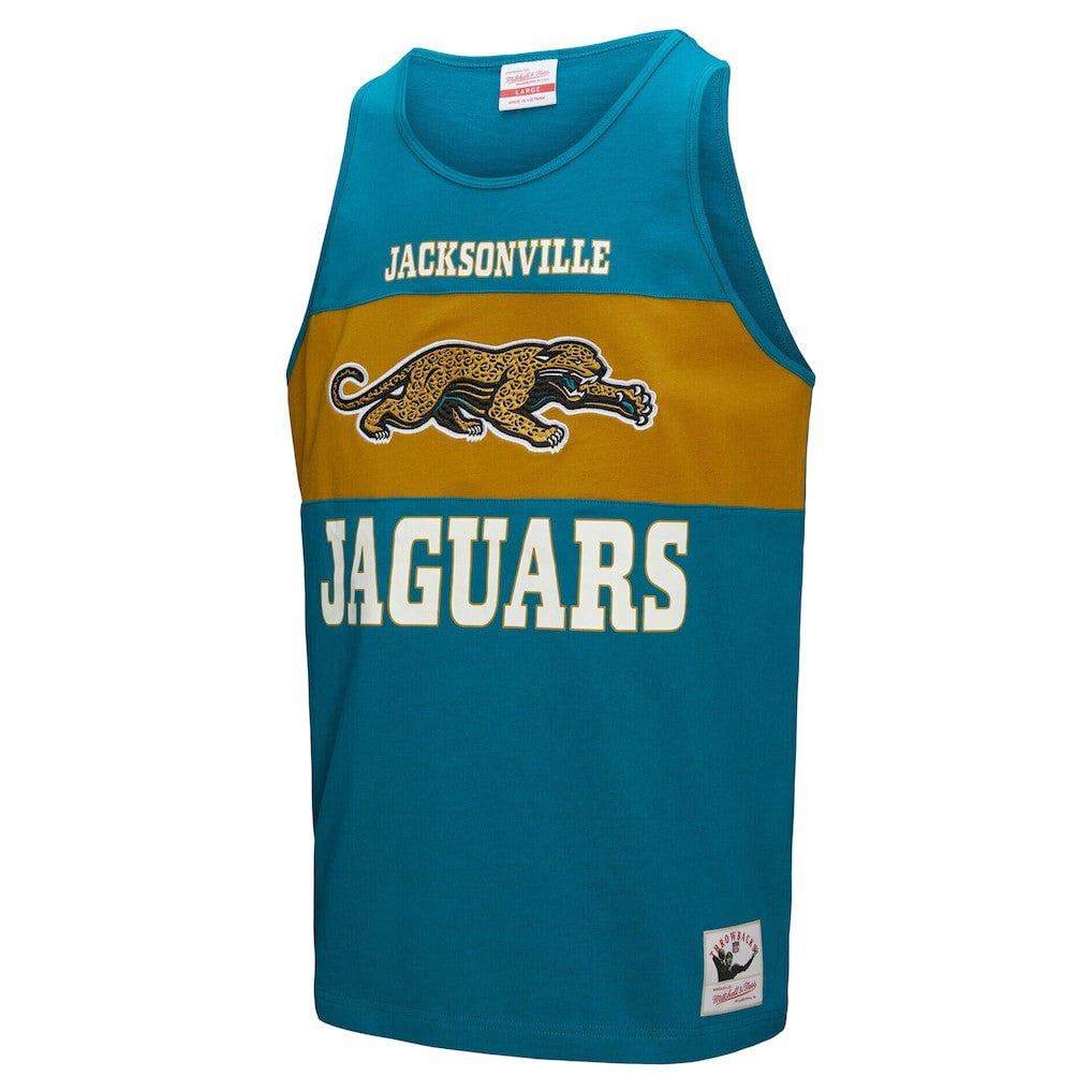Jacksonville Jaguars Retro Colorblock Tank Top Teal