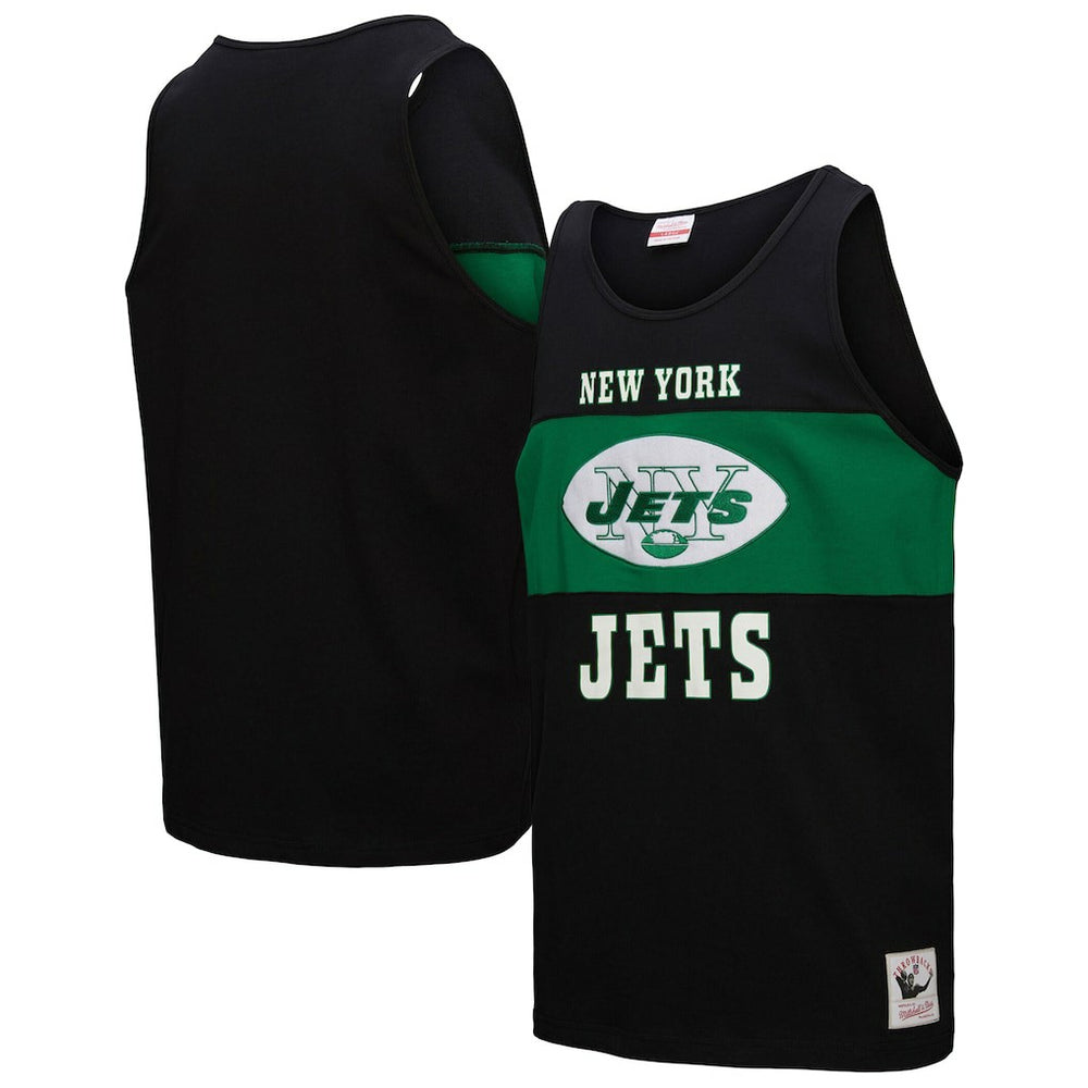 New York Jets Retro Colorblock Tank Top Black