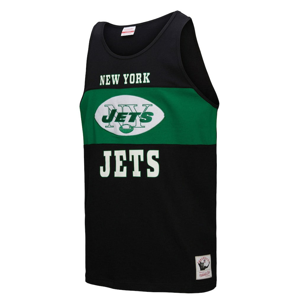 New York Jets Retro Colorblock Tank Top Black