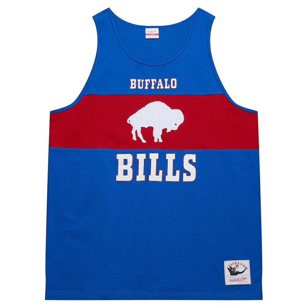 Buffalo Bills Retro Colorblock Tank Top Royal