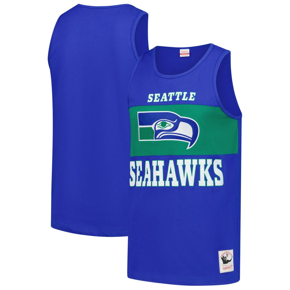 Seattle Seahawks Retro Colorblock Tank Top Royal