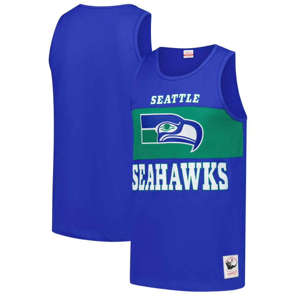 Seattle Seahawks Retro Colorblock Tank Top Royal