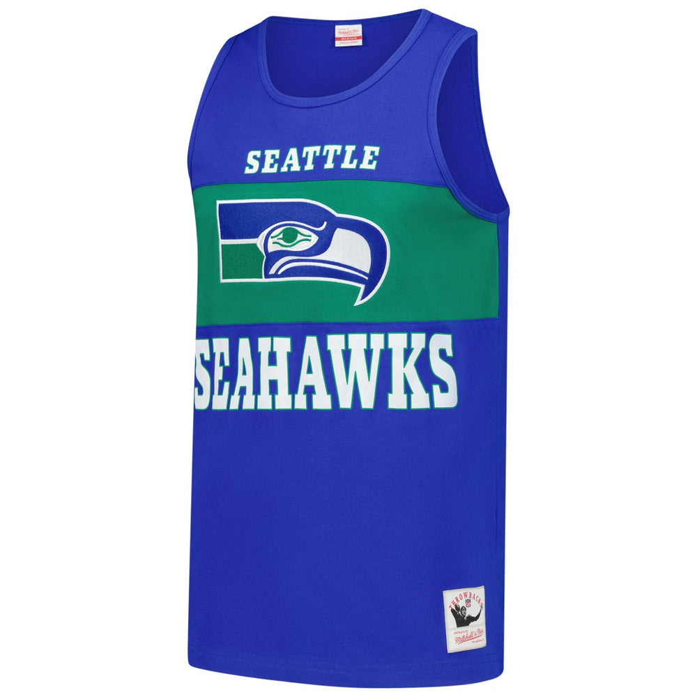 Seattle Seahawks Retro Colorblock Tank Top Royal