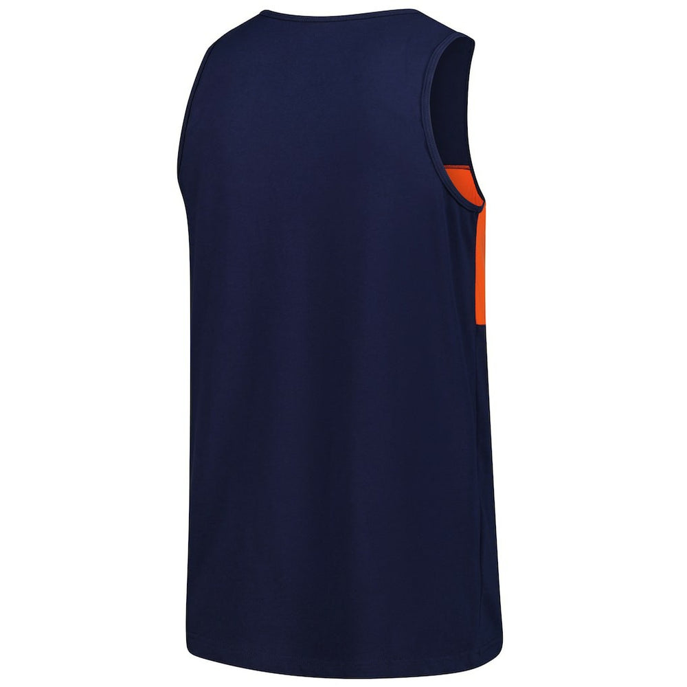Chicago Bears Retro Colorblock Tank Top Navy