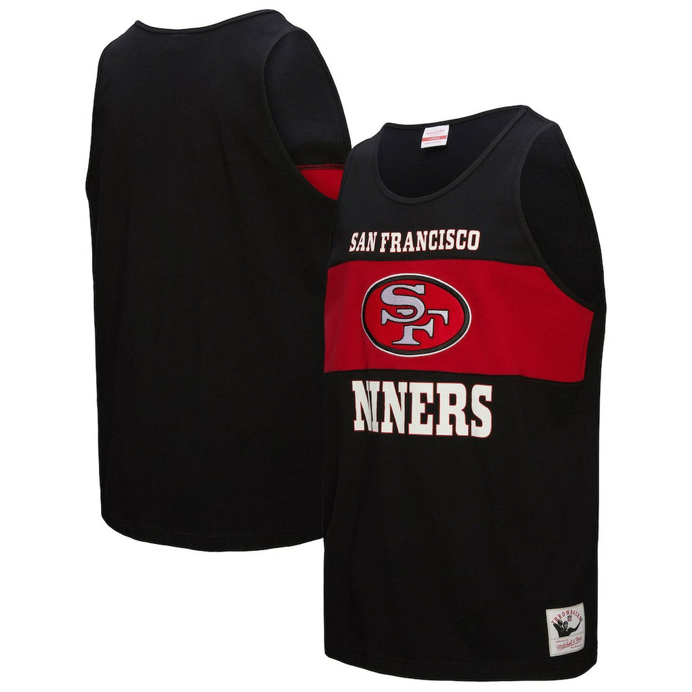 San Francisco 49ers Retro Colorblock Tank Top Black
