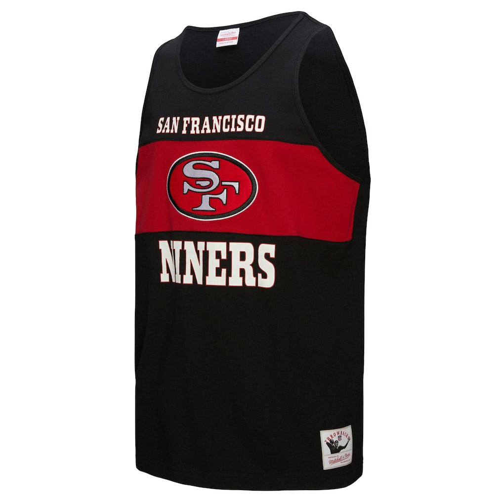 San Francisco 49ers Retro Colorblock Tank Top Black