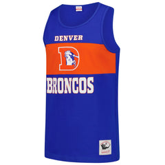 Denver Broncos Retro Colorblock Tank Top Royal
