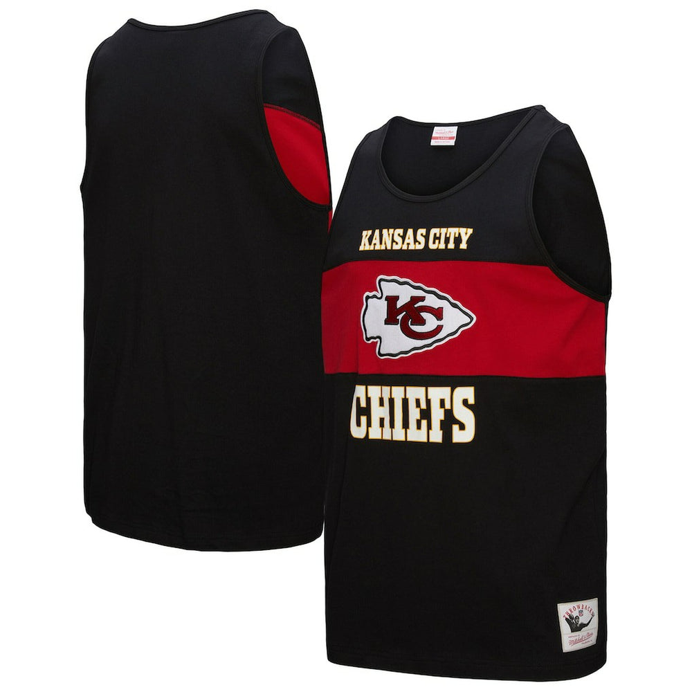 Kansas City Chiefs Retro Colorblock Tank Top Black