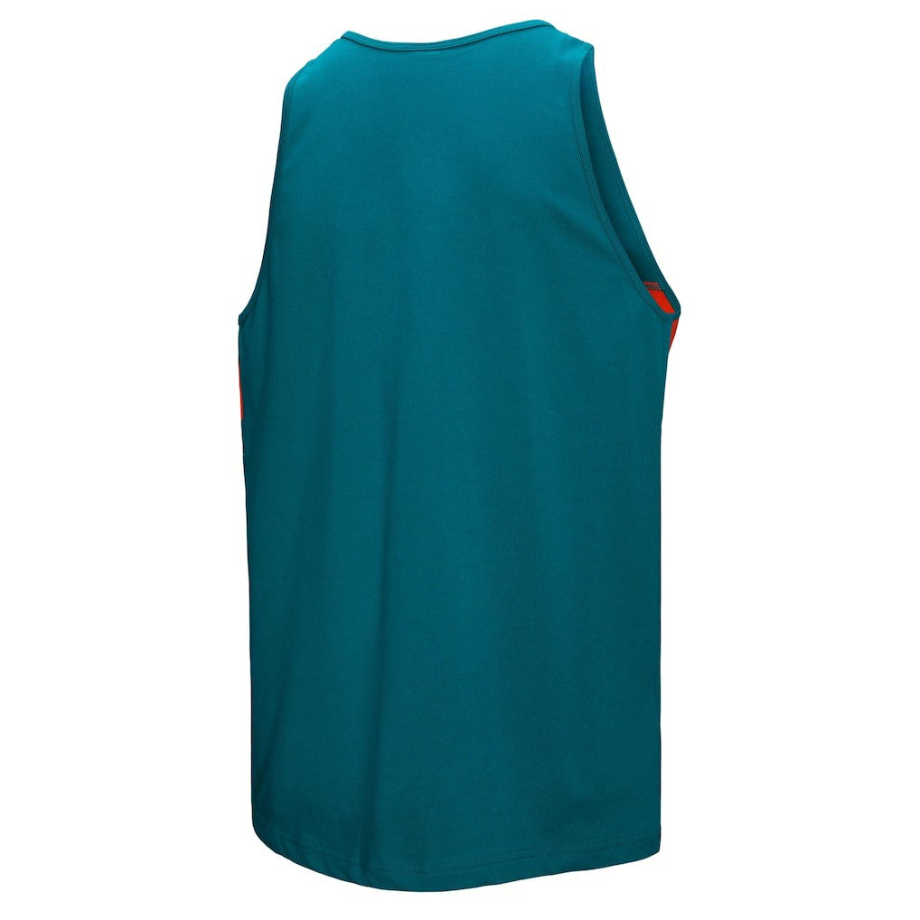 Miami Dolphins Retro Colorblock Tank Top Aqua