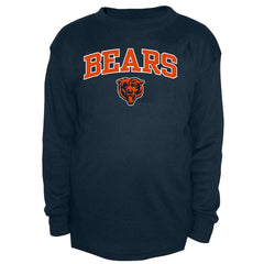 Chicago Bears Big & Tall Thermal Long Sleeve Crew Neck T-Shirt Navy