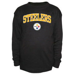 Pittsburgh Steelers Big & Tall Thermal Long Sleeve Crew Neck T-Shirt Black