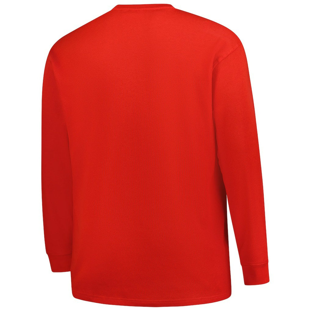 Houston Texans Big & Tall Throwback Thermal Long Sleeve T-Shirt Red