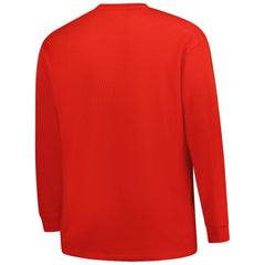 Houston Texans Big & Tall Throwback Thermal Long Sleeve T-Shirt Red