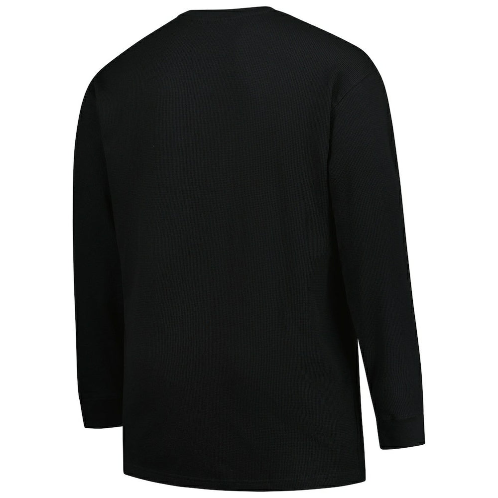 Miami Dolphins Big & Tall Throwback Thermal Long Sleeve T-Shirt Black