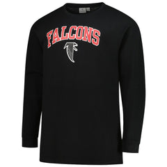 Atlanta Falcons Big & Tall Throwback Thermal Long Sleeve T-Shirt Black