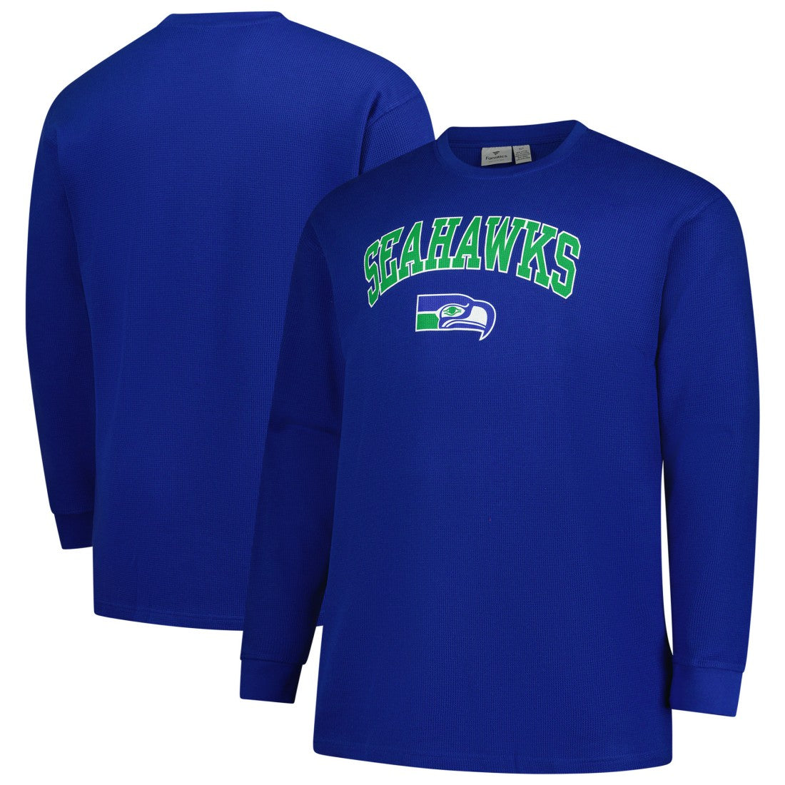 Seattle Seahawks Big & Tall Throwback Thermal Long Sleeve T-Shirt Royal