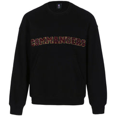 Washington Commanders Cuce Women's Chenille Jeweled Sweatshirt Black