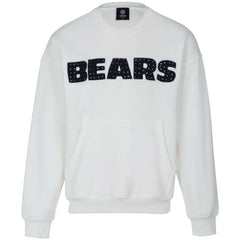 Chicago Bears Cuce Women's Chenille Jeweled Sweatshirt White