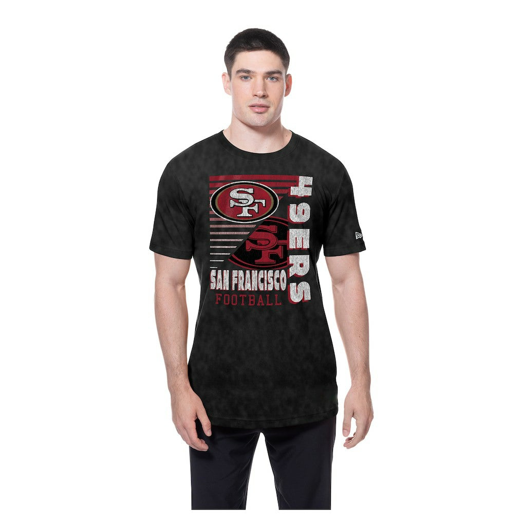 San Francisco 49ers New Era Enzyme Washed Oversized T-Shirt Black