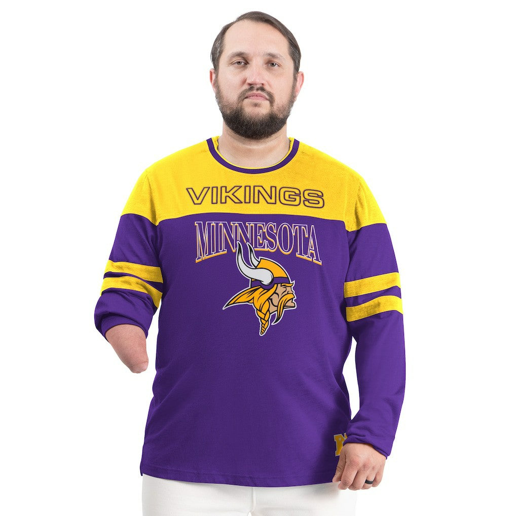 Minnesota Vikings G-III Sports by Carl Banks Adaptive Outlast Long Sleeve T-Shirt Purple/Gold