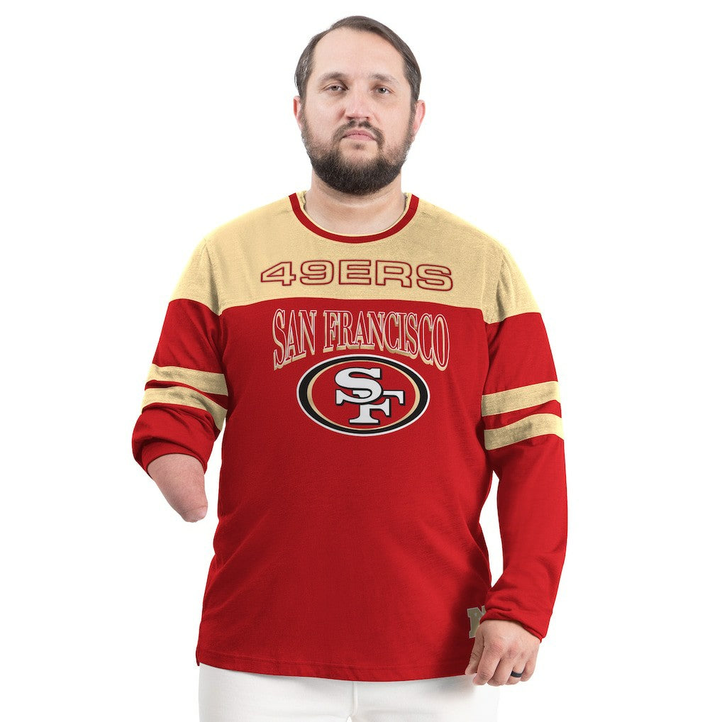 San Francisco 49ers G-III Sports by Carl Banks Adaptive Outlast Long Sleeve T-Shirt Scarlet/Gold