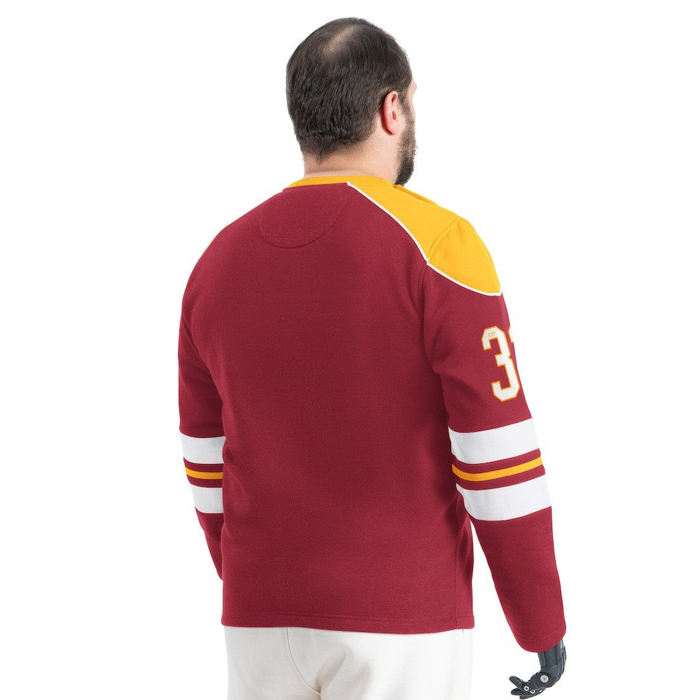 Washington Commanders G-III Sports by Carl Banks Adaptive Lord Stanley Crewneck Sweatshirt Burgundy