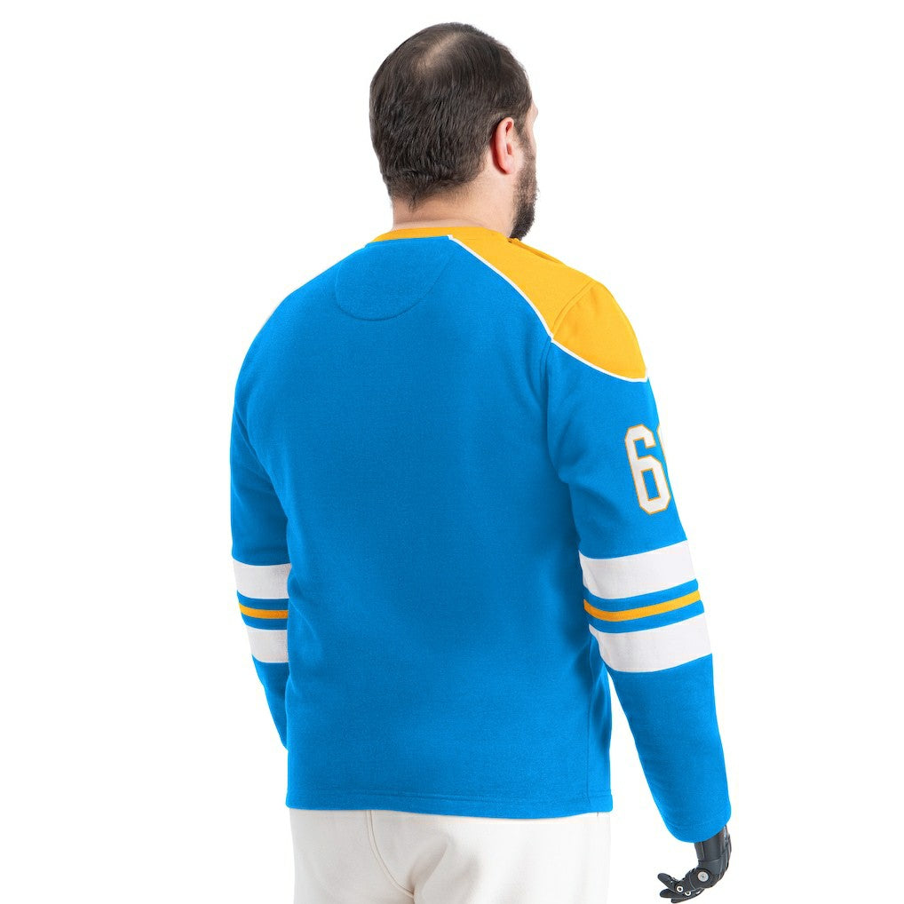 Los Angeles Chargers G-III Sports by Carl Banks Adaptive Lord Stanley Crewneck Sweatshirt Powder Blue