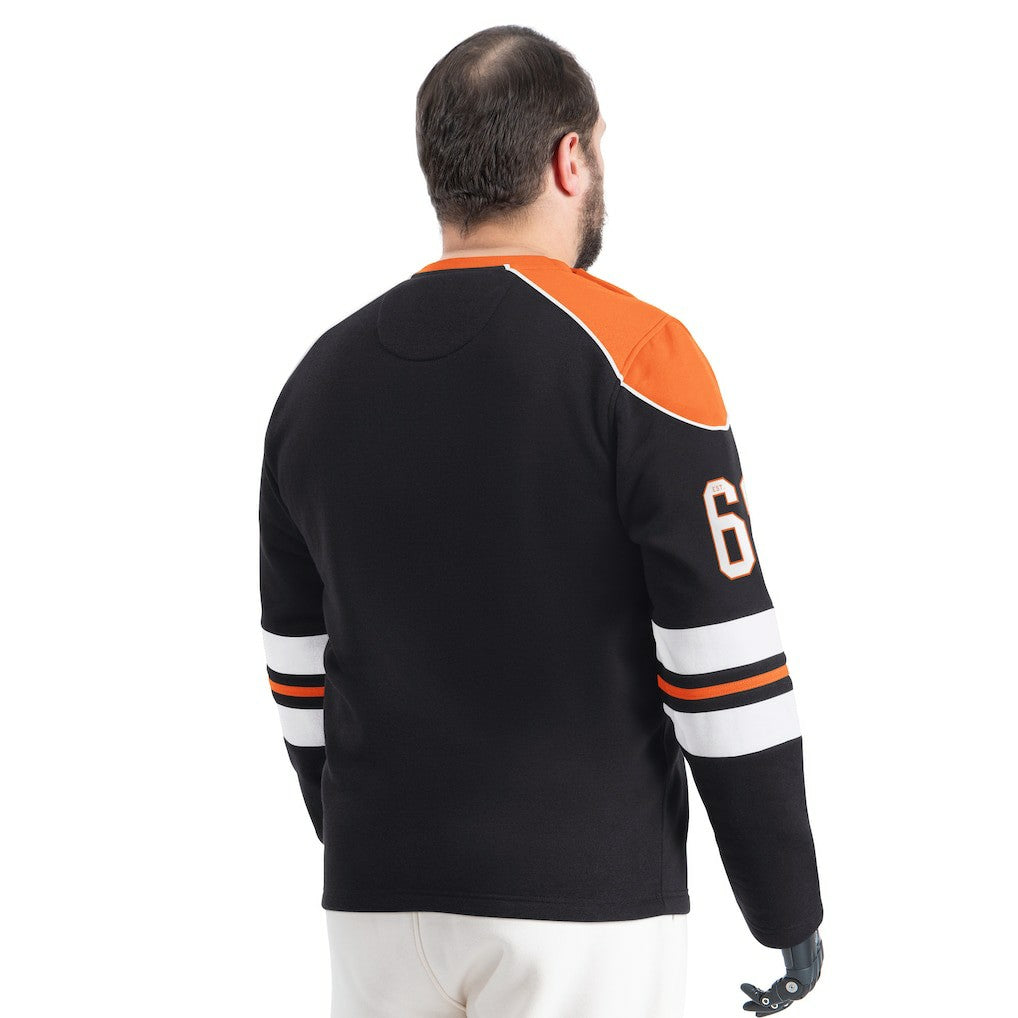 Cincinnati Bengals G-III Sports by Carl Banks Adaptive Lord Stanley Crewneck Sweatshirt Black