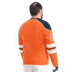 Denver Broncos G-III Sports by Carl Banks Adaptive Lord Stanley Crewneck Sweatshirt Orange
