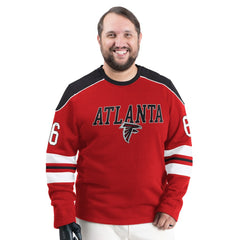 Atlanta Falcons G-III Sports by Carl Banks Adaptive Lord Stanley Crewneck Sweatshirt Red
