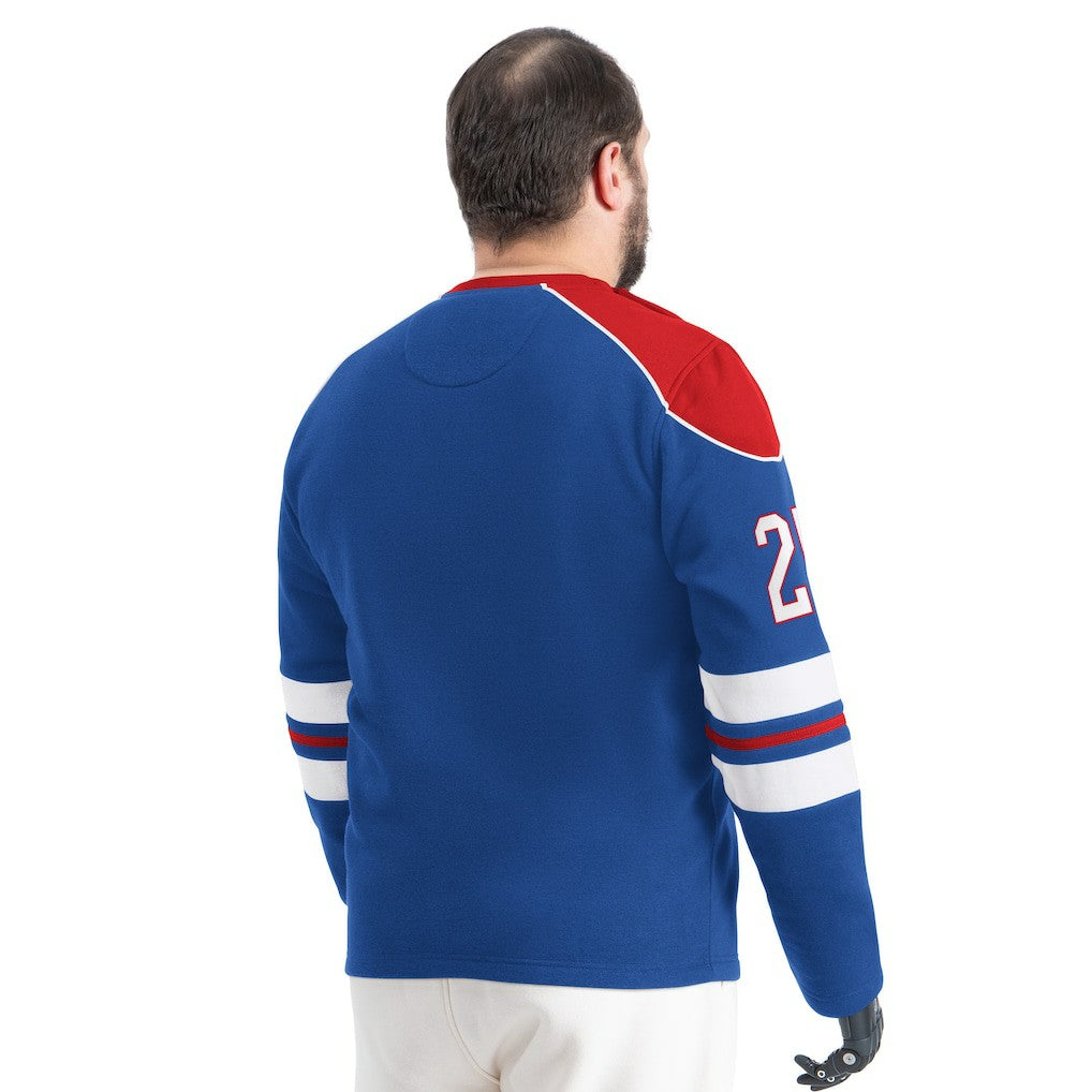 New York Giants G-III Sports by Carl Banks Adaptive Lord Stanley Crewneck Sweatshirt Royal
