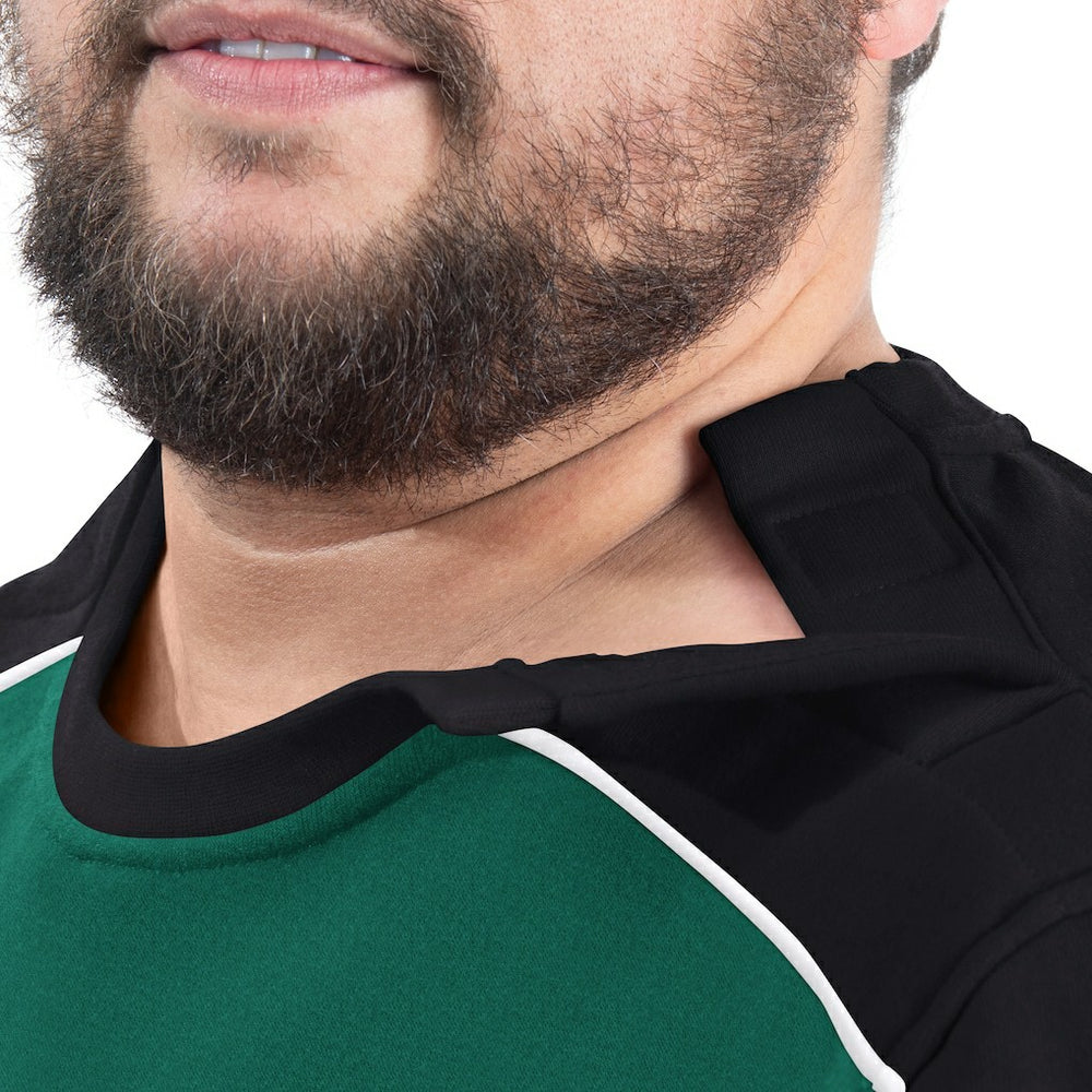 New York Jets G-III Sports by Carl Banks Adaptive Lord Stanley Crewneck Sweatshirt Green