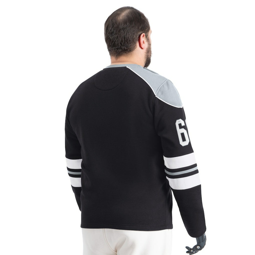 Las Vegas Raiders G-III Sports by Carl Banks Adaptive Lord Stanley Crewneck Sweatshirt Black