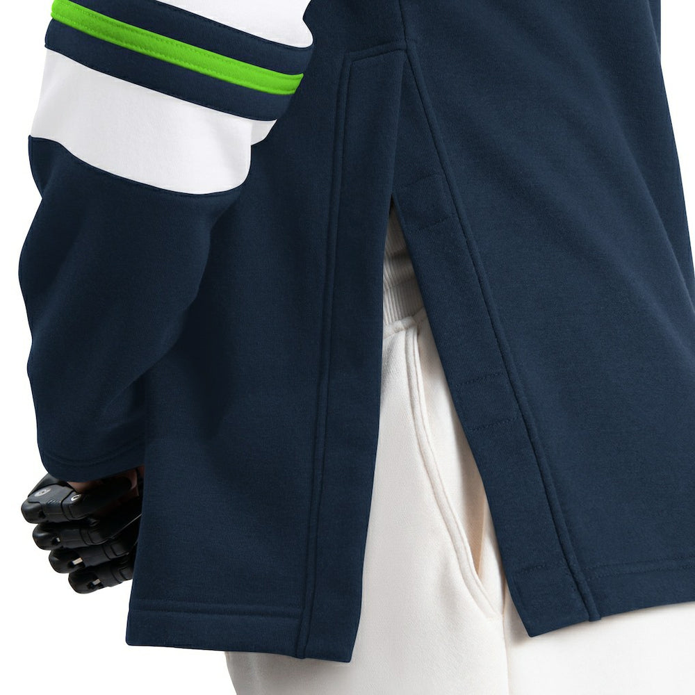 Seattle Seahawks G-III Sports by Carl Banks Adaptive Lord Stanley Crewneck Sweatshirt College Navy